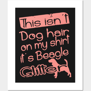 Glitter beagle T-shirt Posters and Art
